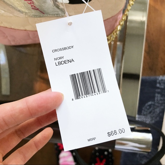 BETSEY JOHNSON Cream/Taupe Unicorn Kitty Bag! 🦄🐱 - Picture 6 of 8